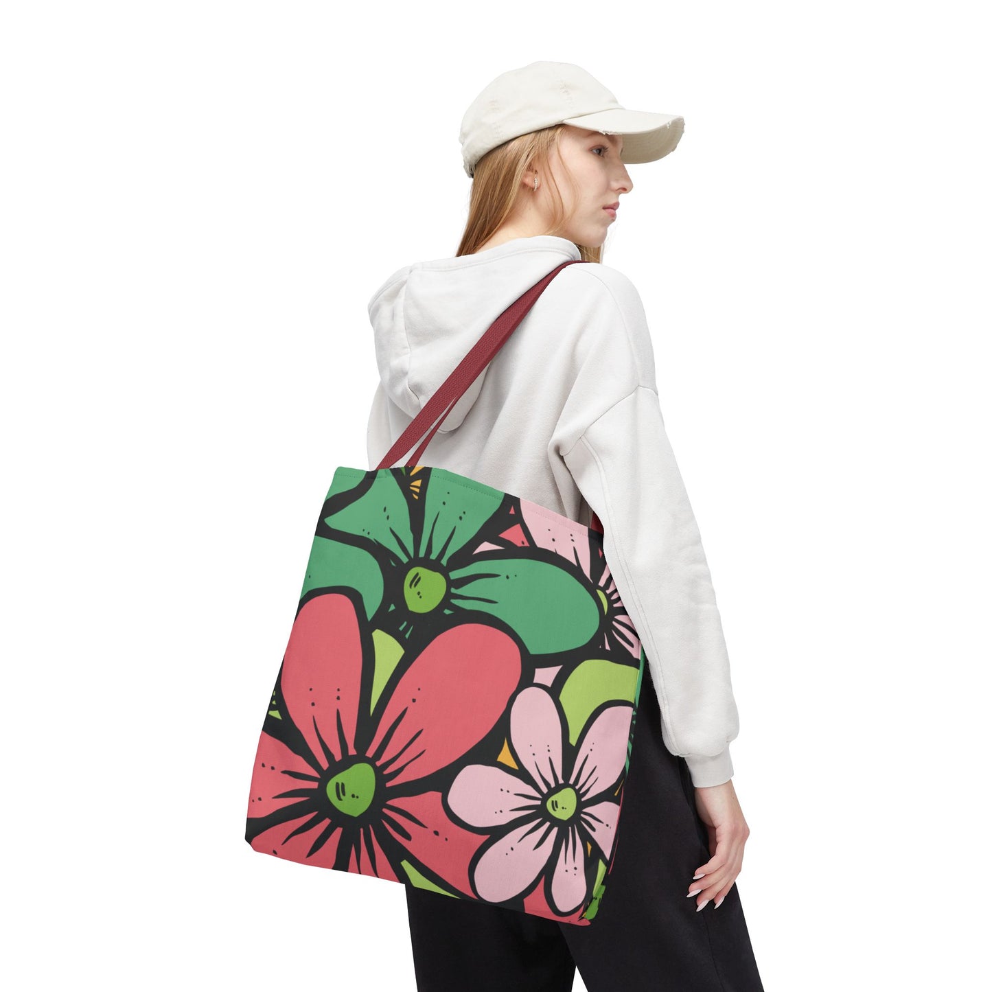 Colorful Floral Tote Bag | Bright, Playful & Stylish | Perfect for Everyday & Travel