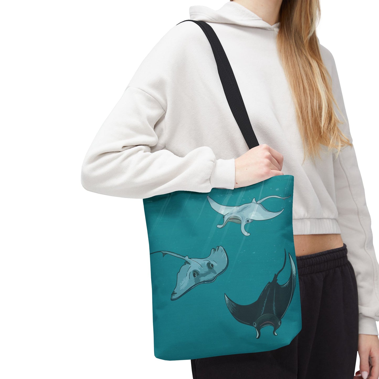 Ocean Stingray | Artistic Tote Bag Inspired by the Freedom of the Deep Blue Sea