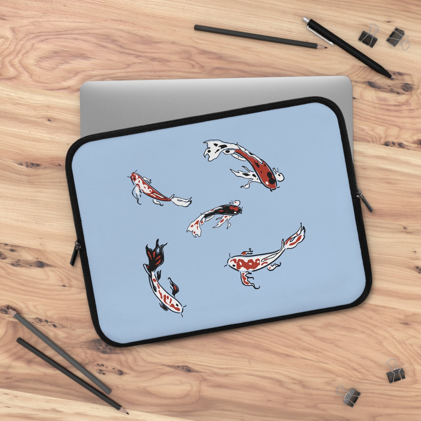 Koi Flow | Artistic Koi Fish Laptop Sleeve