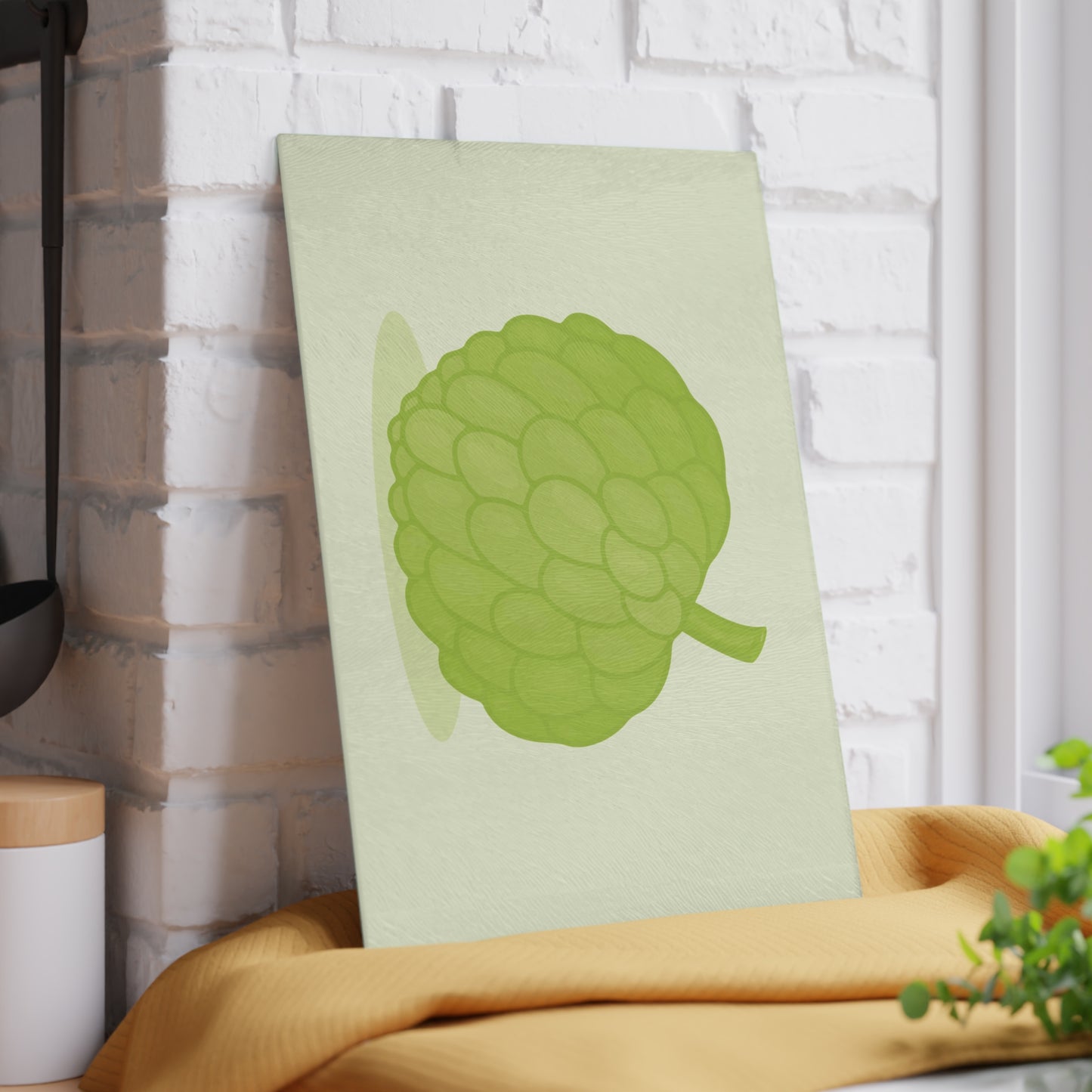 Custard Apple Glass Cutting Board | Nature Meets Minimalism