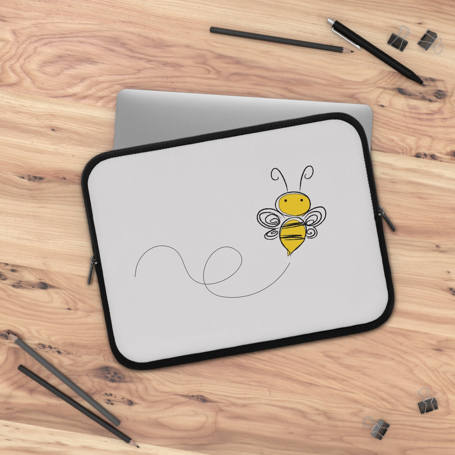 Buzz Buddy | Cute Cartoon Bee Laptop Sleeve