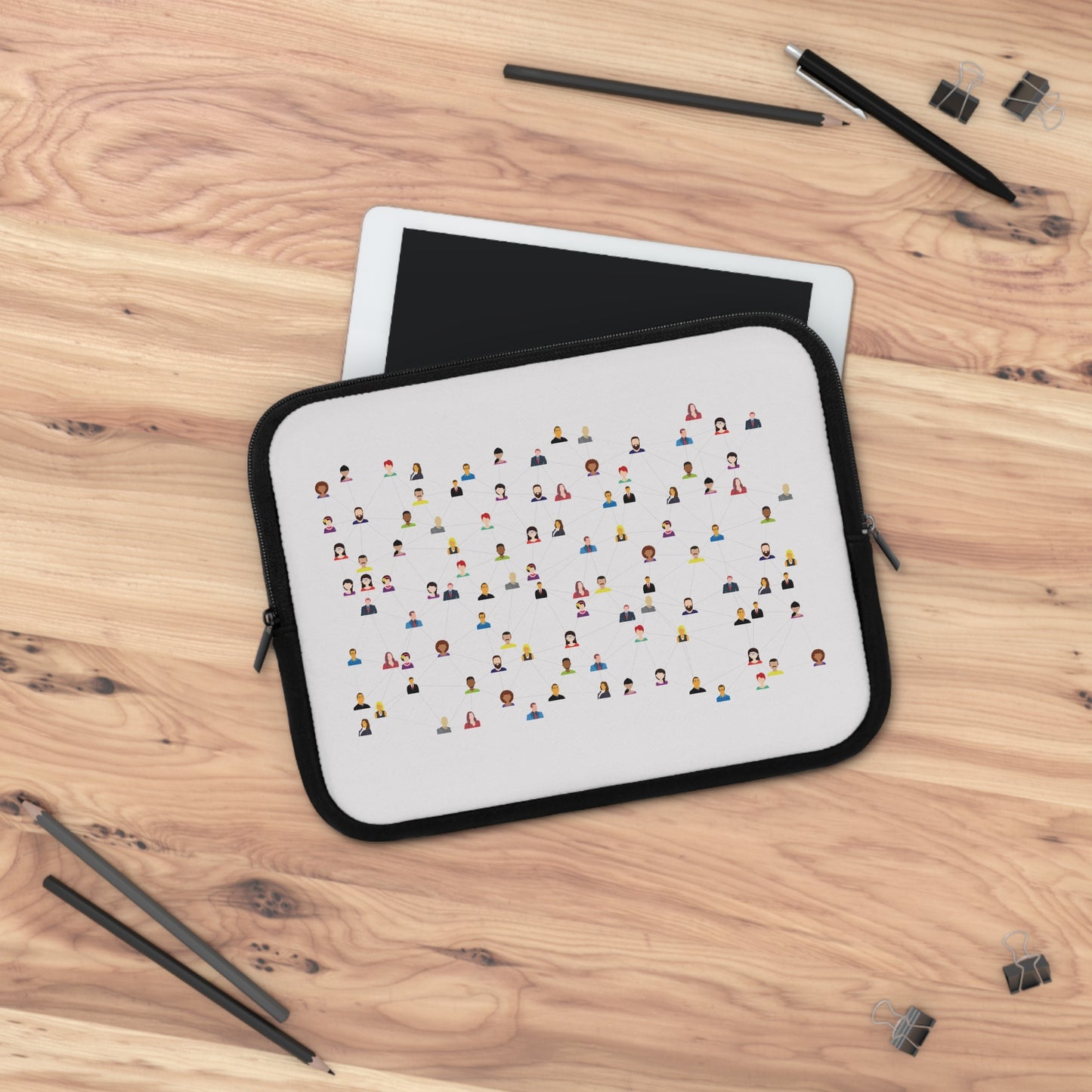 Social Media Vibes Laptop Sleeve | Creative Digital Lifestyle Protective Case