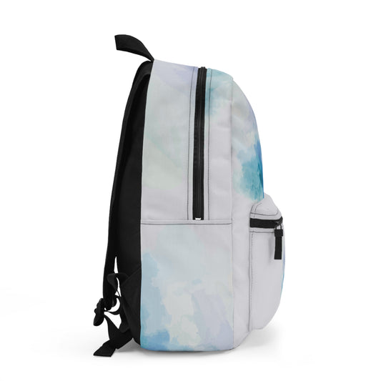 Emerald Watercolor Dream | Artistic Backpack with Fresh Watercolor Design