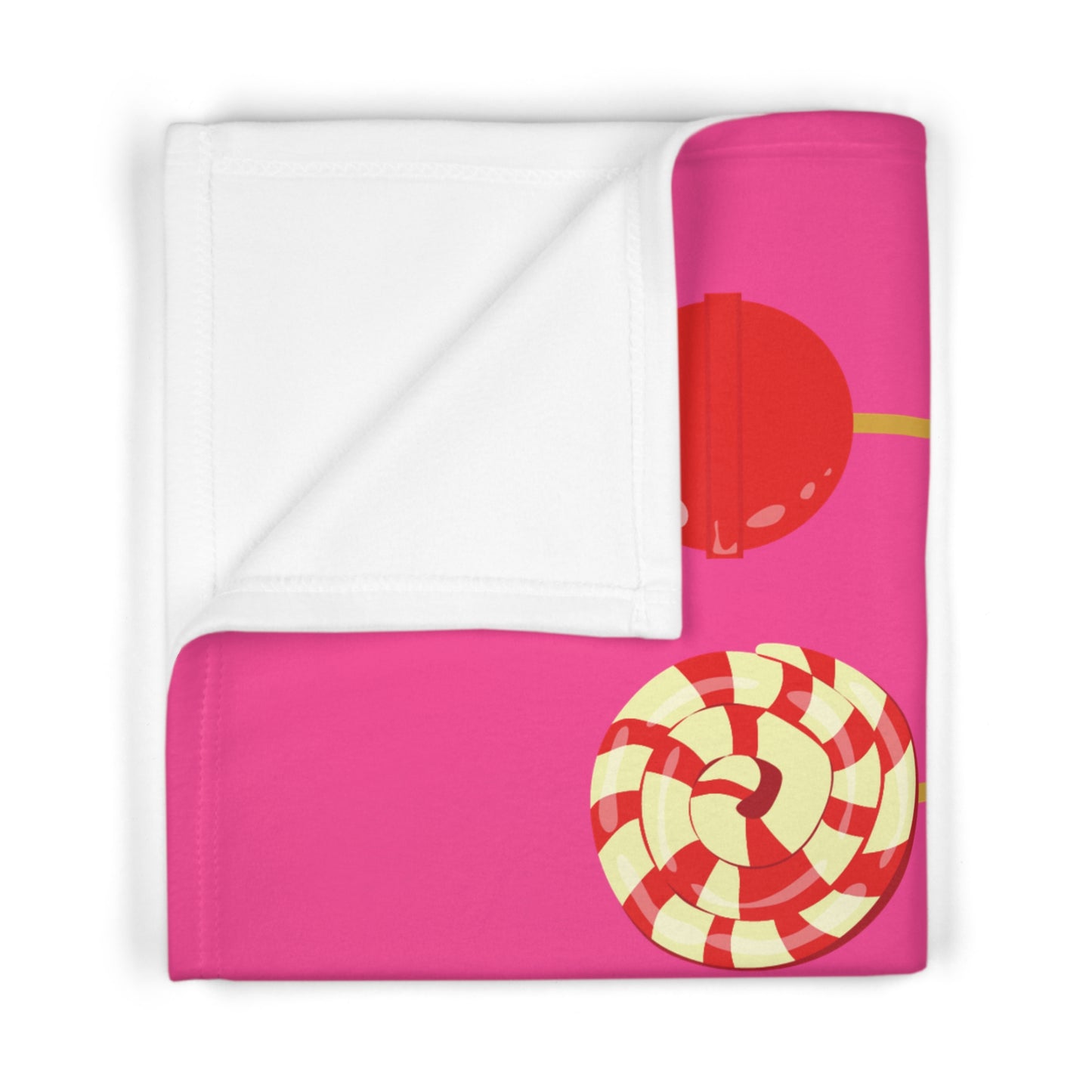 Sweet Dreams for Baby | Soft Fleece Blanket with Ice Cream & Candy Print
