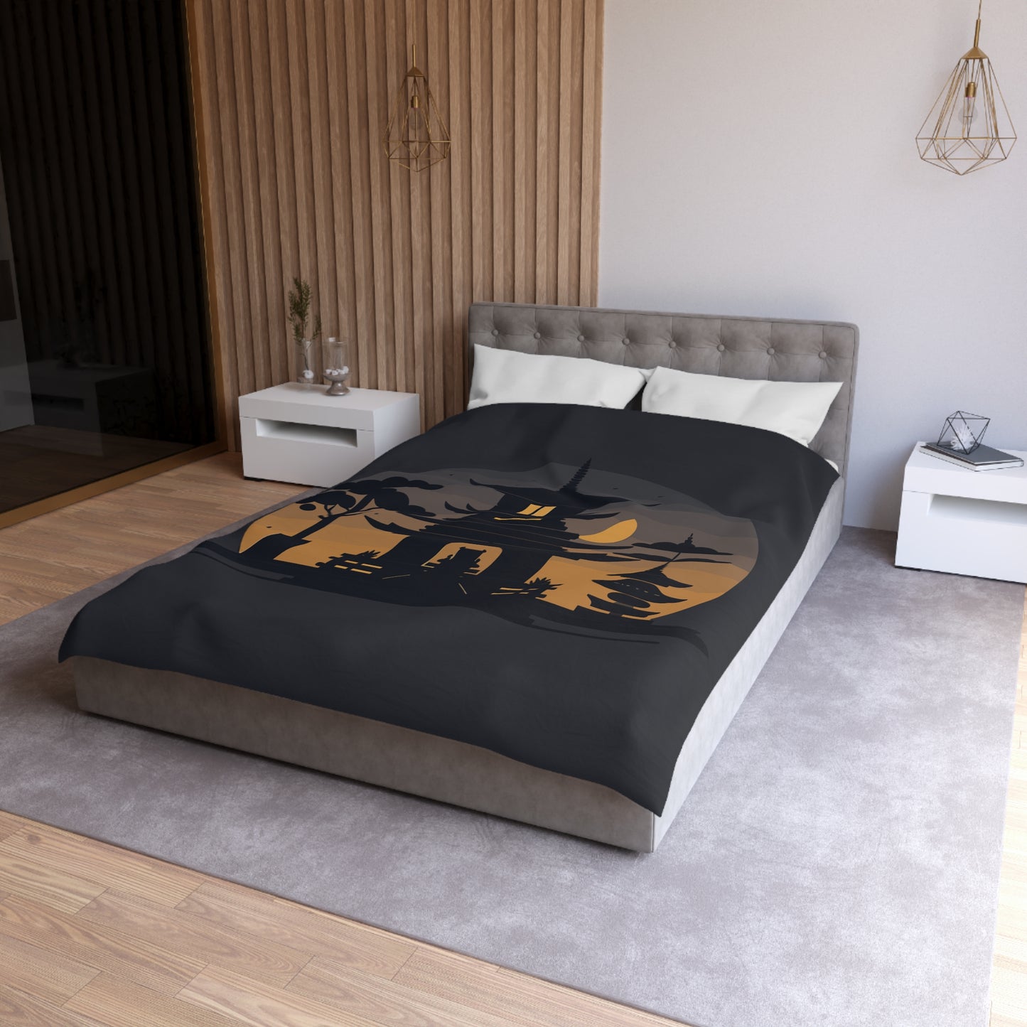 “Tibetan Light” Duvet Cover | A Sanctuary of Calm and Sleep