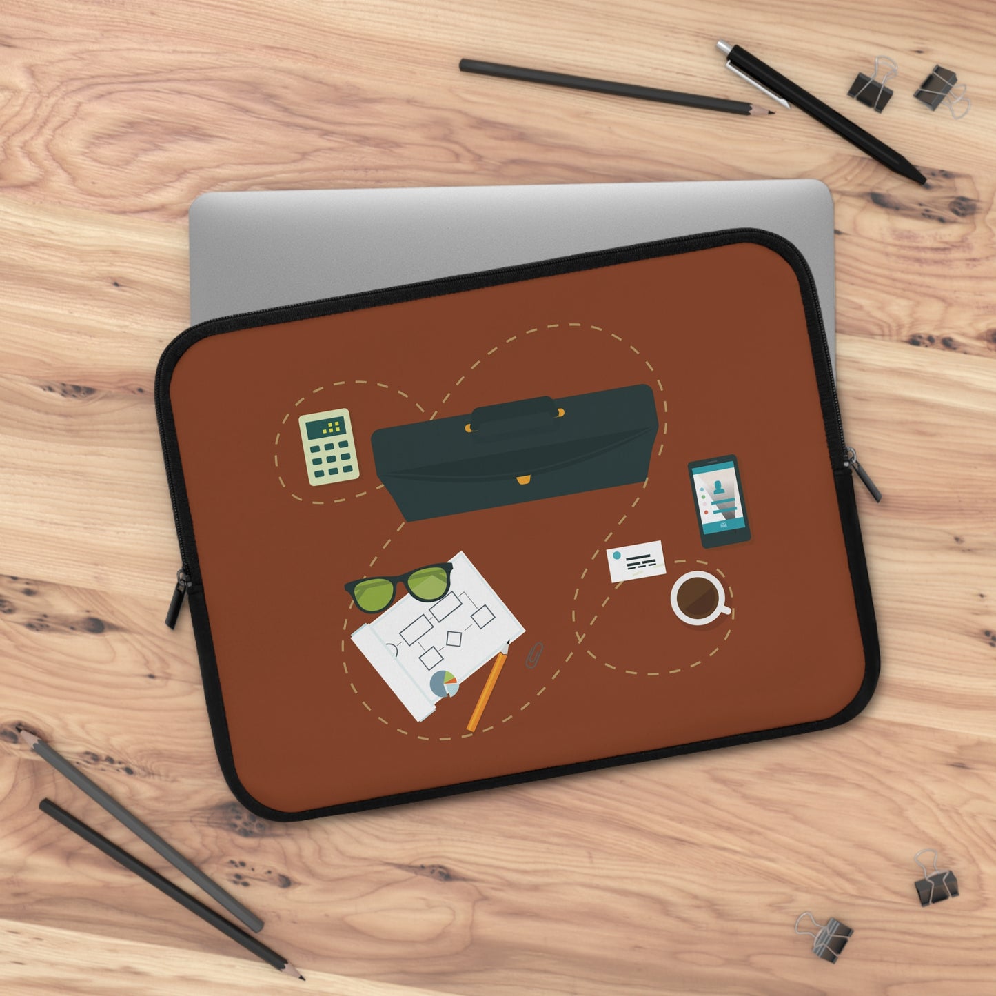 Smart Business Flow | Modern Business Organization Laptop Sleeve