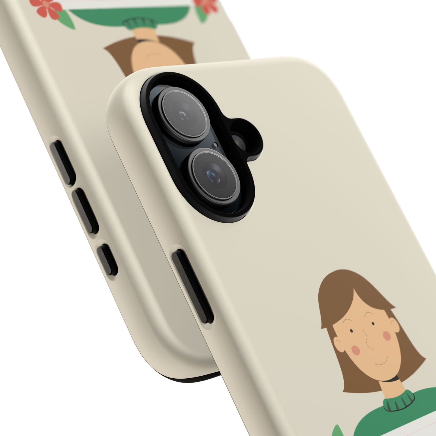 “Message in Style” Tough Phone Case | Girl with Sign