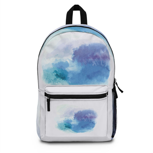 Emerald Watercolor Dream | Artistic Backpack with Fresh Watercolor Design