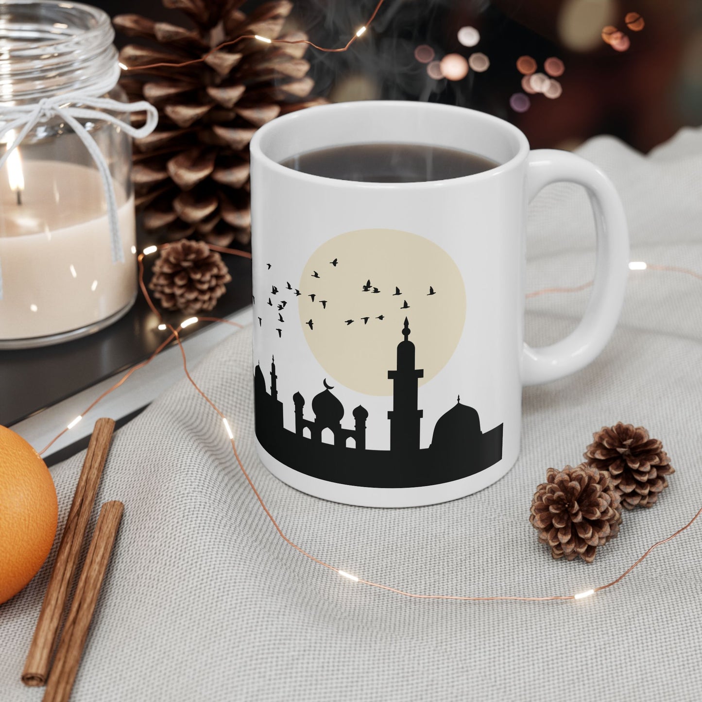 Sunset Mosque Mug | Elegant Serenity