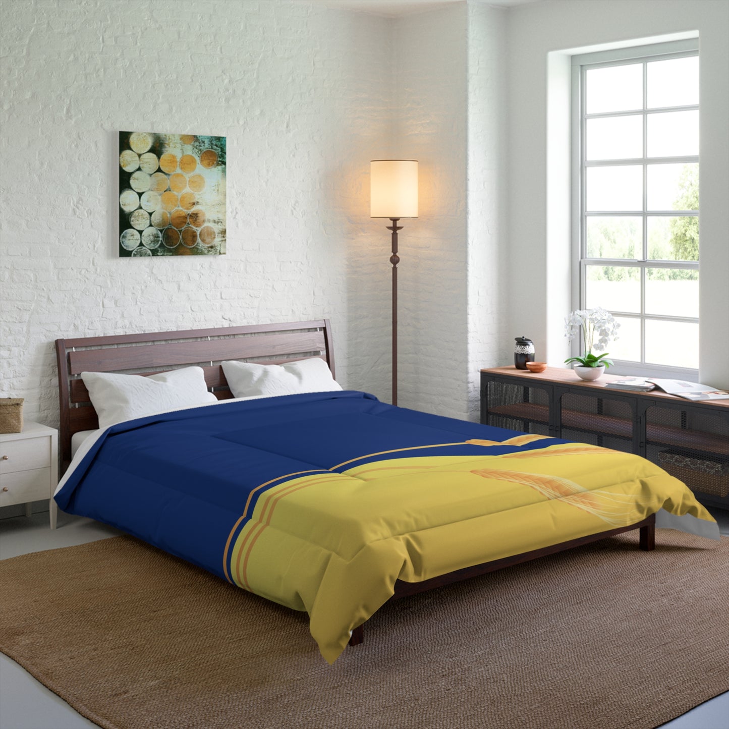 Golden Harvest Dream | Wheat Field Inspired Comforter For A Calm Bedroom