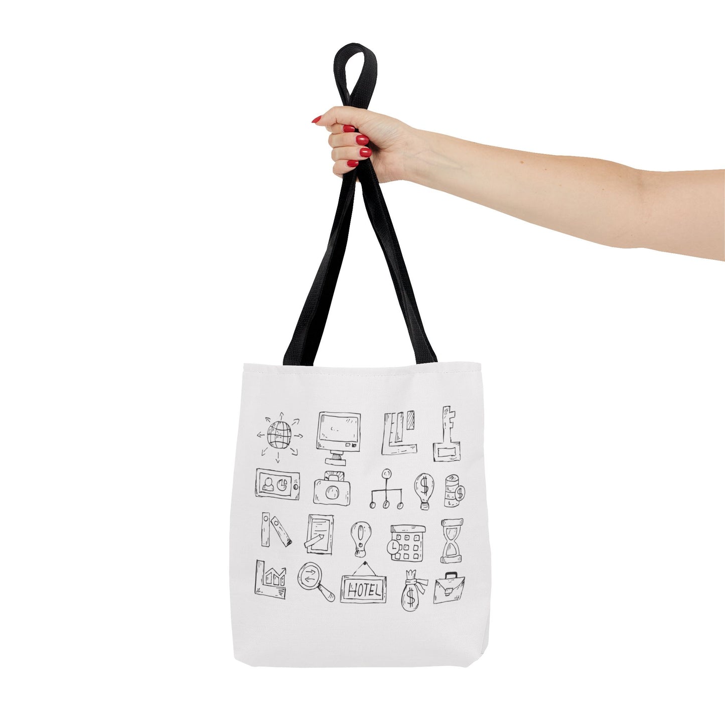 Finance Flow Tote Bag | Modern Financial & Banking Icon Tote