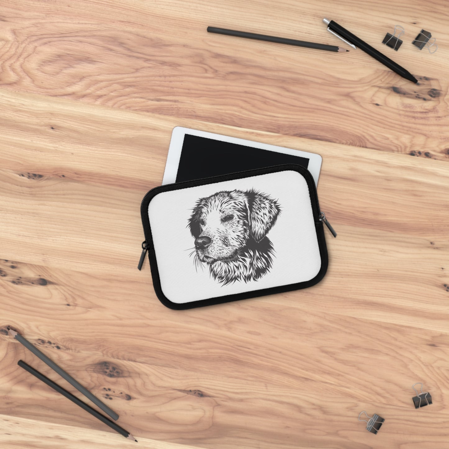 Cute Hand-Drawn Dog | Fun Laptop Sleeve for Pet Lovers & Playful Style
