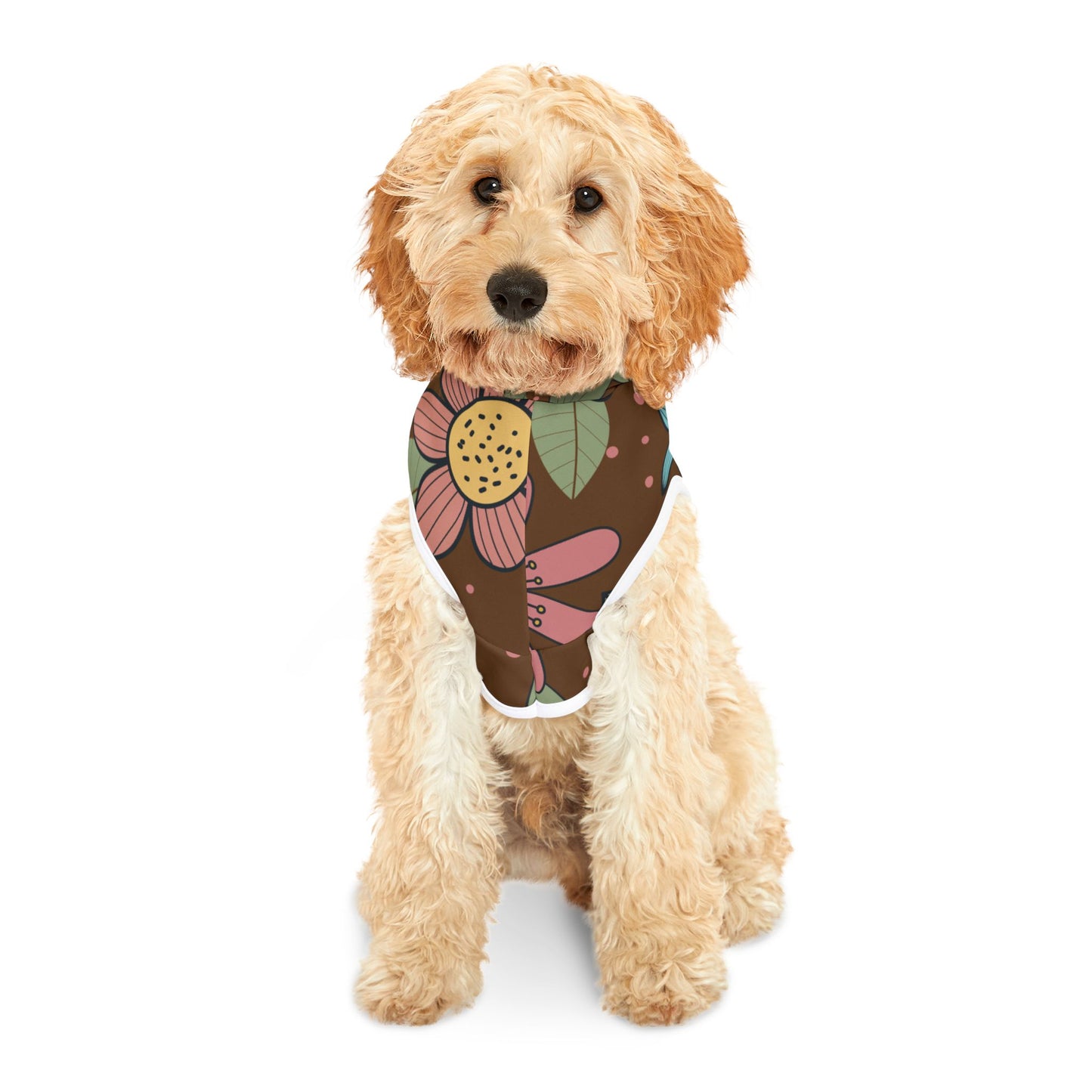 “Seamless Floral Elegance” Pet Hoodie | Classic Charm, Modern Fit