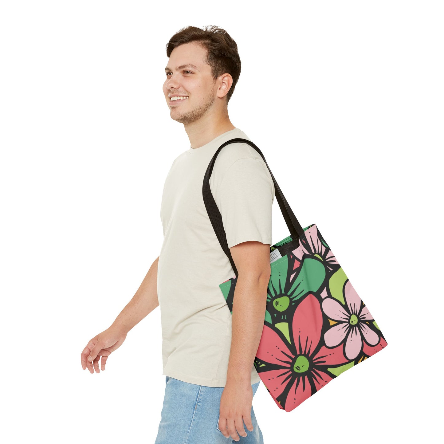 Colorful Floral Tote Bag | Bright, Playful & Stylish | Perfect for Everyday & Travel