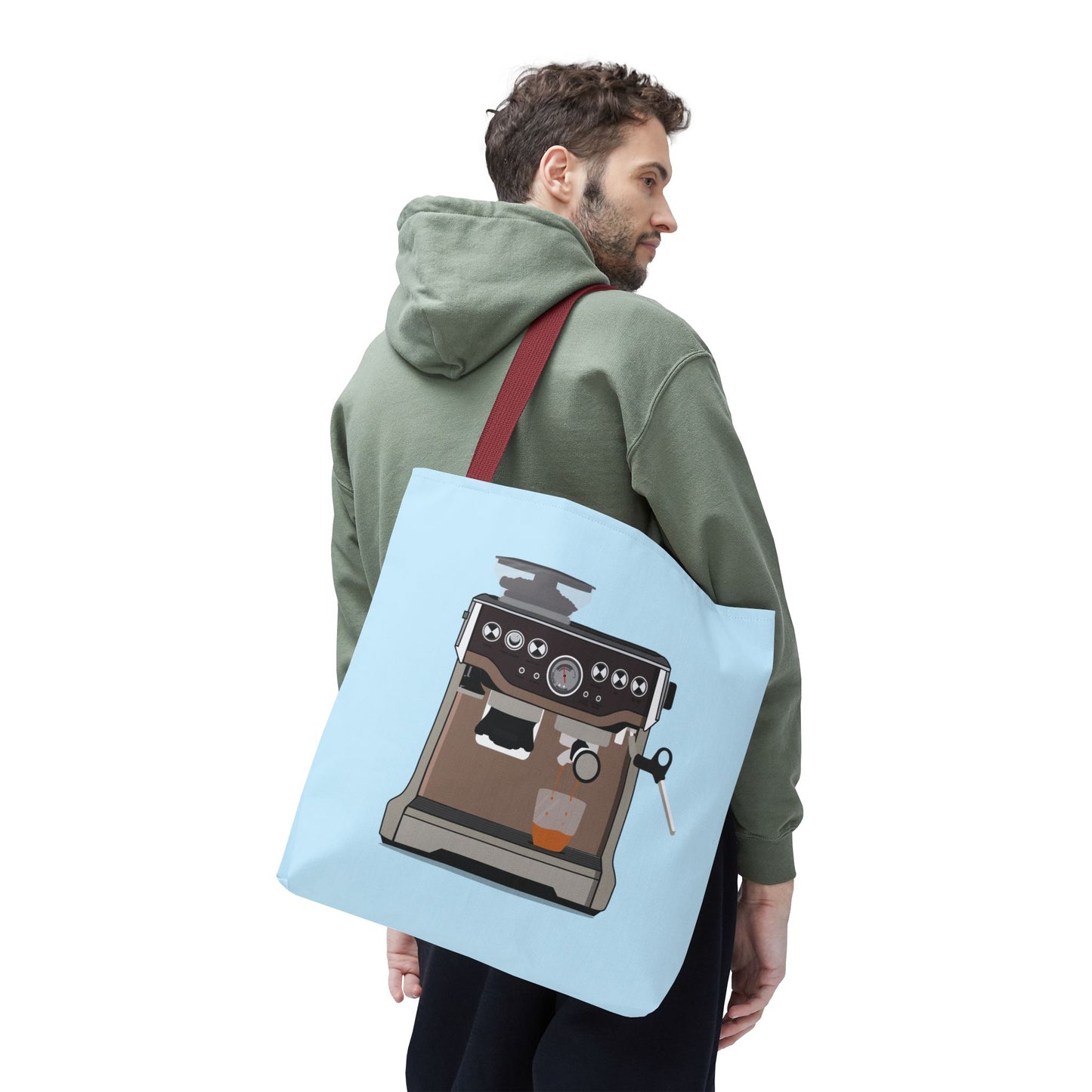 Energy from Coffee | Coffee Machine Illustration Tote Bag