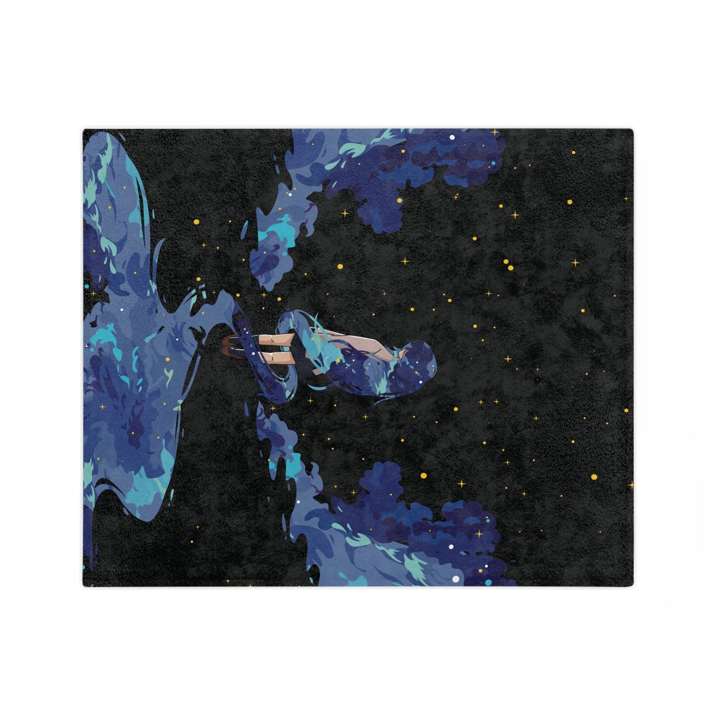 Premium Velveteen Microfiber Blanket | Girl Among the Stars