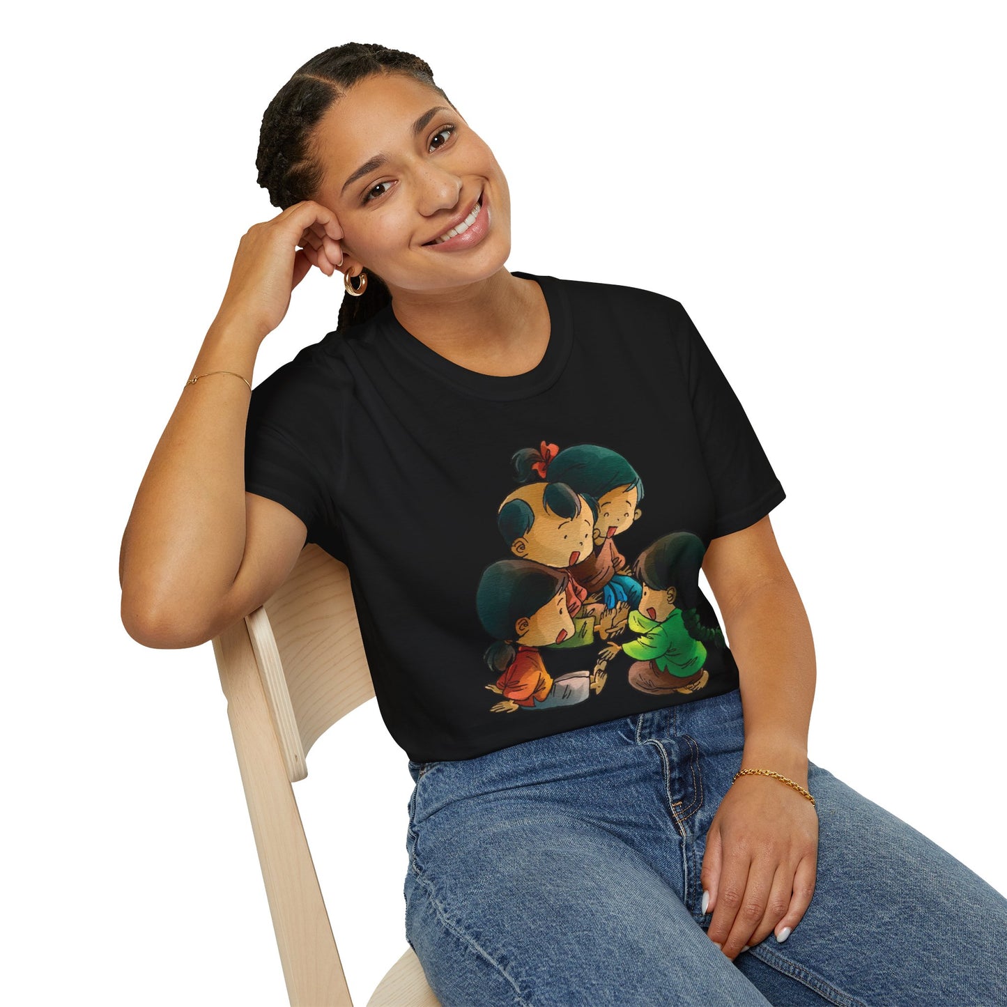 Unisex Softstyle Tee | "Na Nu Na Nong" | Vietnamese Childhood Game Shirt