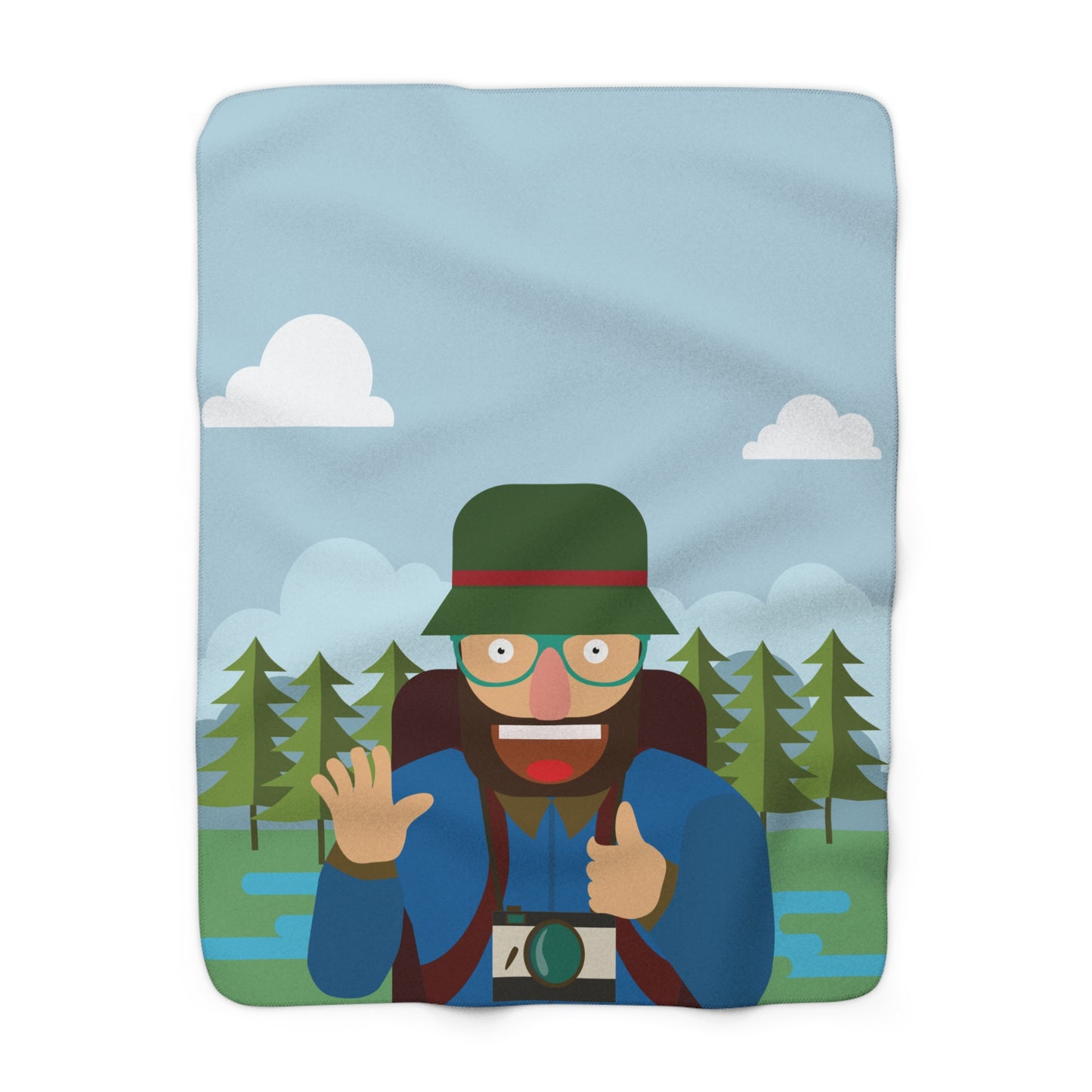 “Festive Glow Sherpa Blanket” | A Cozy Christmas Memory