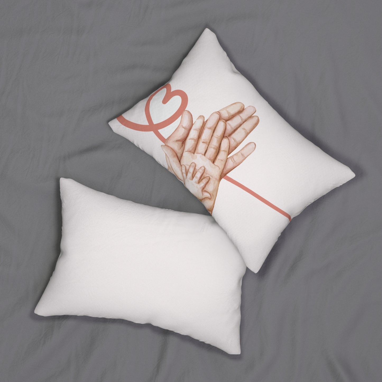 Family Love Lumbar Pillow | Meaningful Home Decor for Parents & Newborns