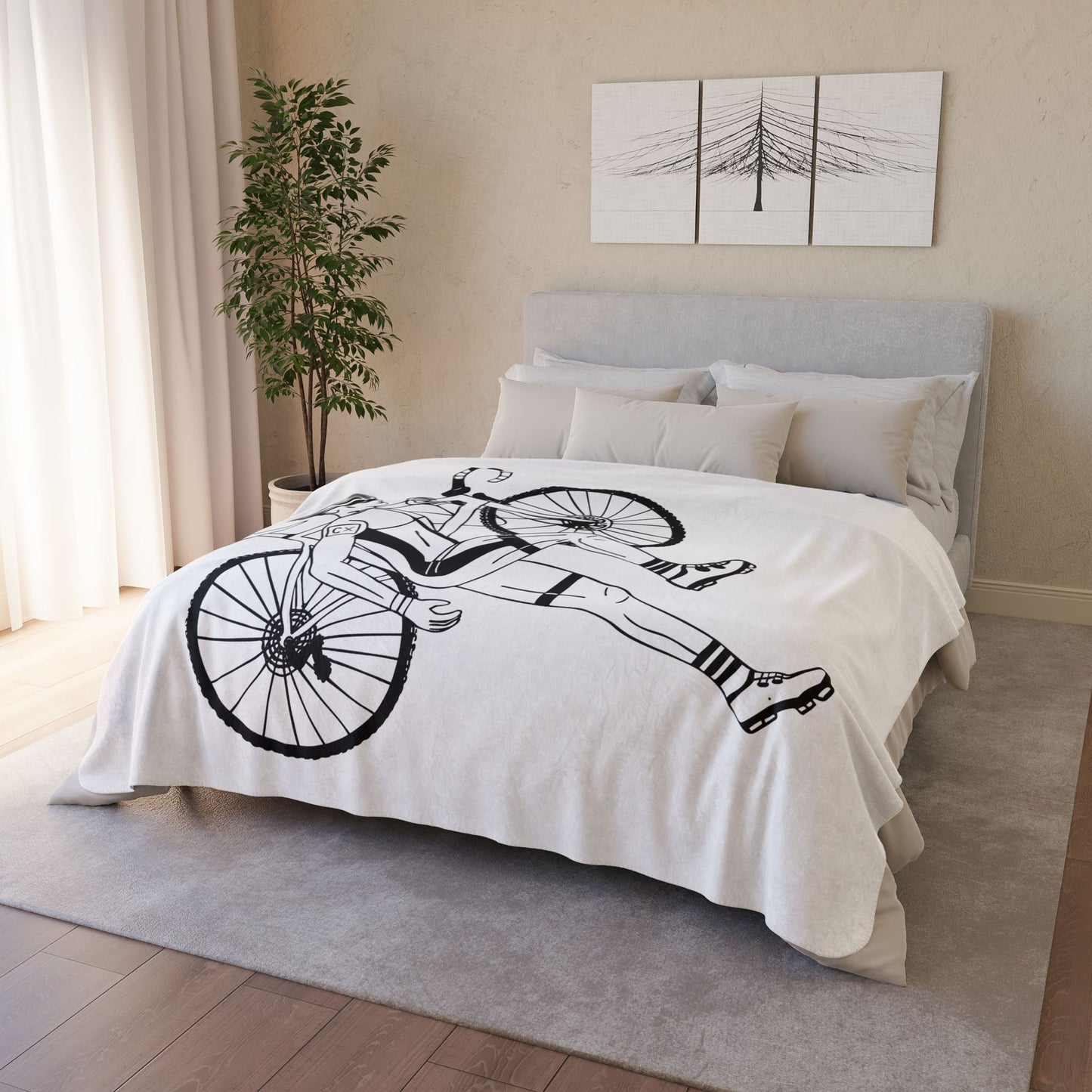 Cyclist Sherpa Blanket | Smooth Ride, Cozy Vibe