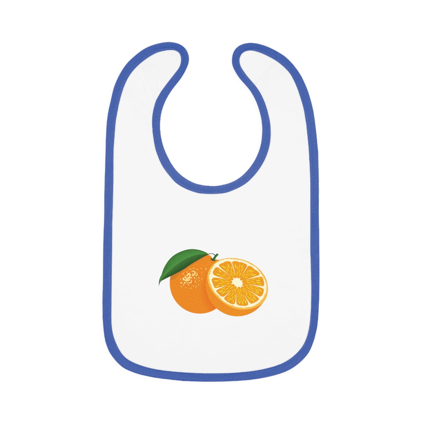“Half Orange” Baby Bib | Freshness in Every Bite