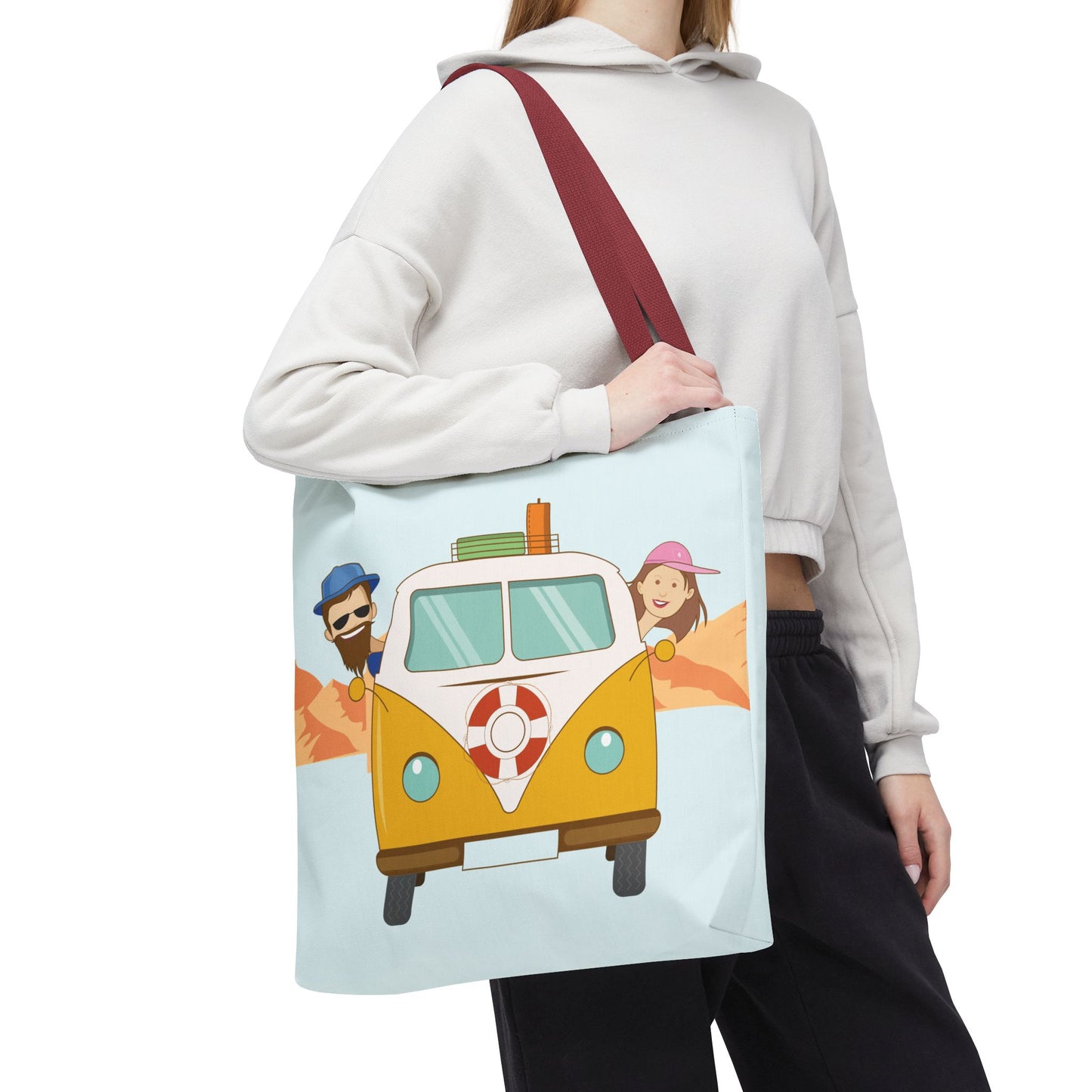 Van Life Together | Fun Road Trip Couple Tote Bag