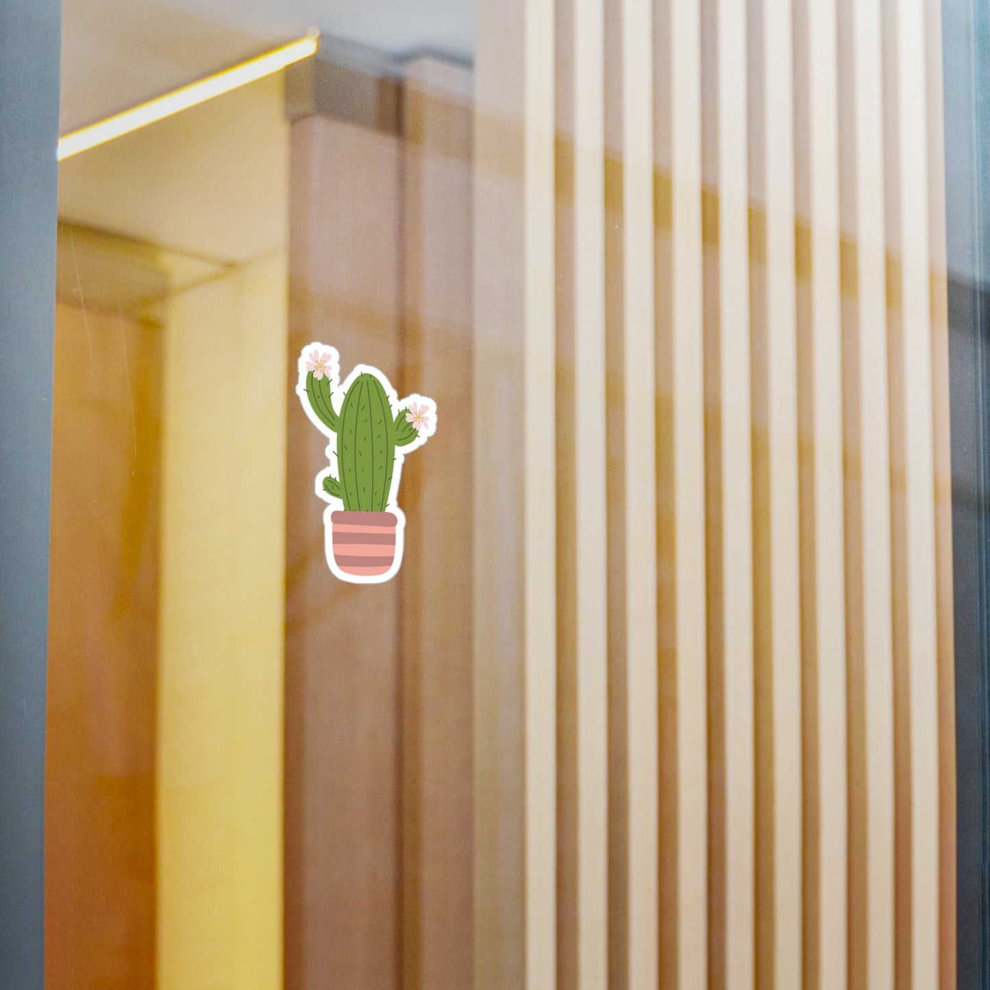 Cartoon Cactus Vinyl Sticker | Fun & Fresh for Everyday Vibes