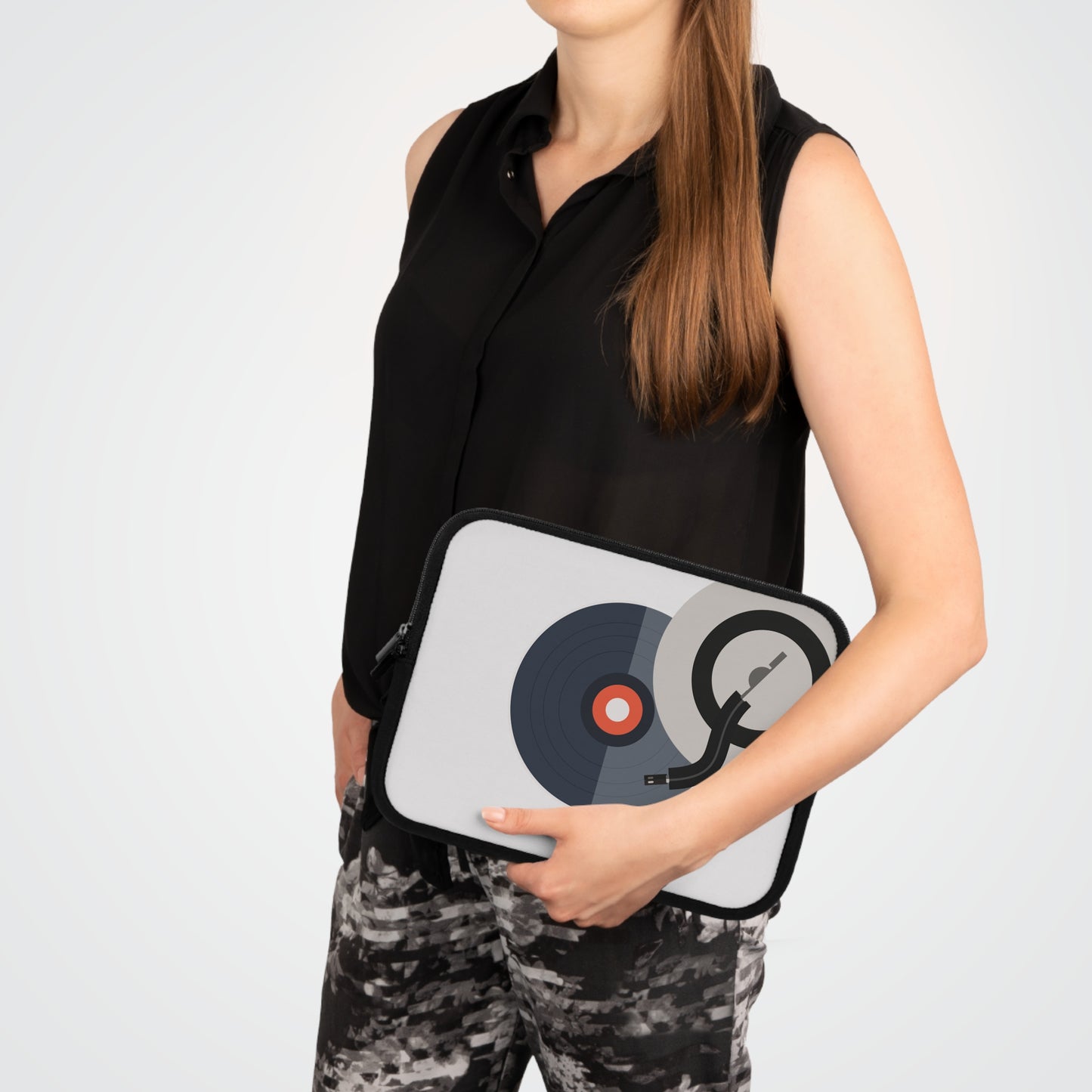 Platinum Disc Vibes | Fun & Stylish Laptop Sleeve for Music Lovers and Creatives