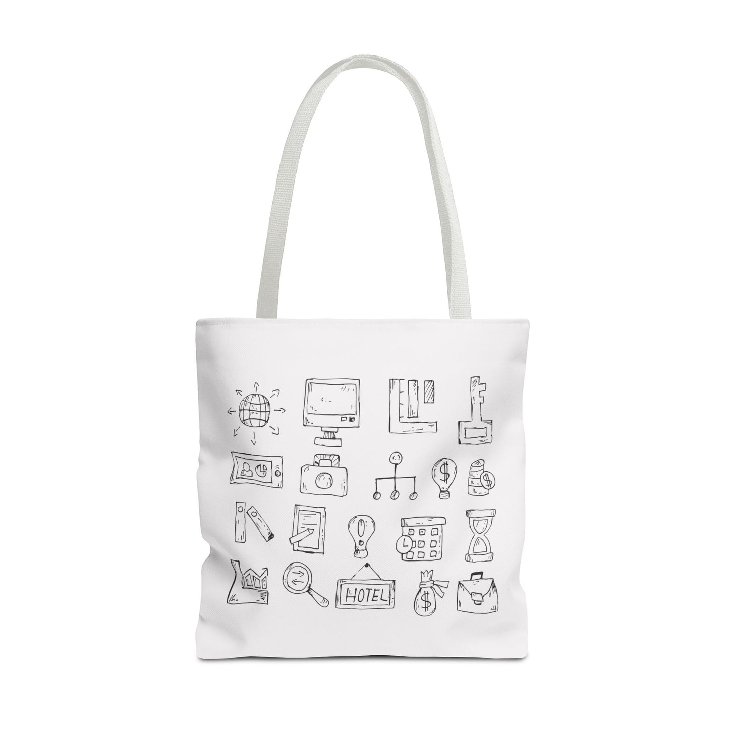 Finance Flow Tote Bag | Modern Financial & Banking Icon Tote