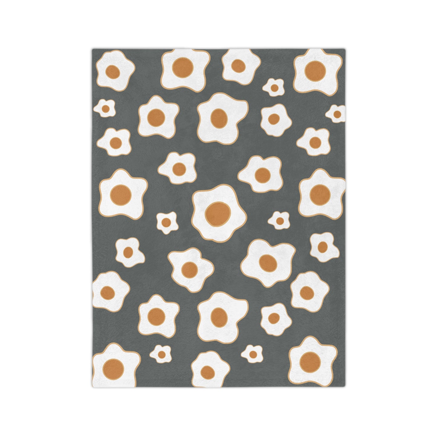 “Sunny Egg Blossom” Velveteen Blanket | Cute & Cozy Delight