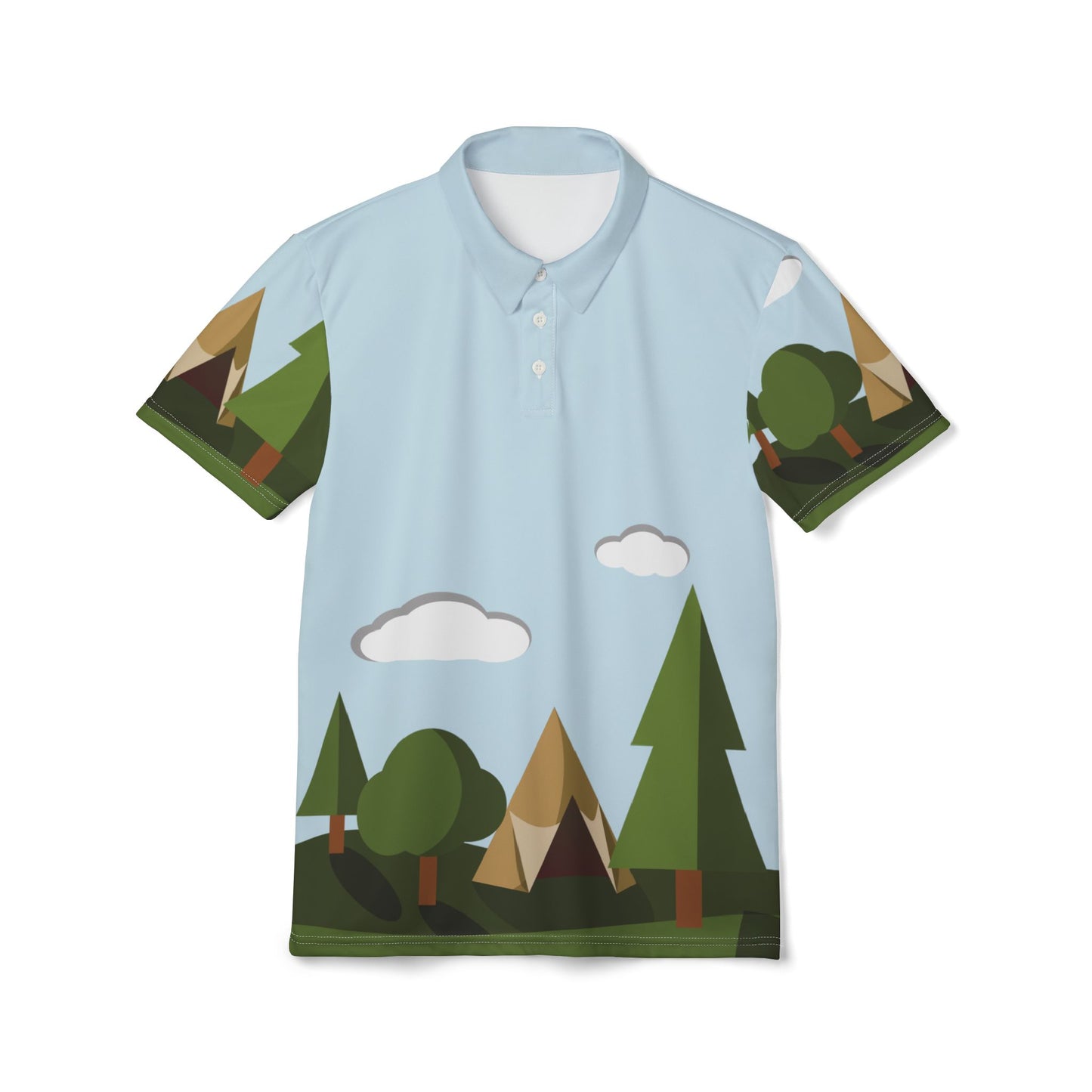“Forest Escape” Unisex Polo Shirt | Outdoor Spirit in Style