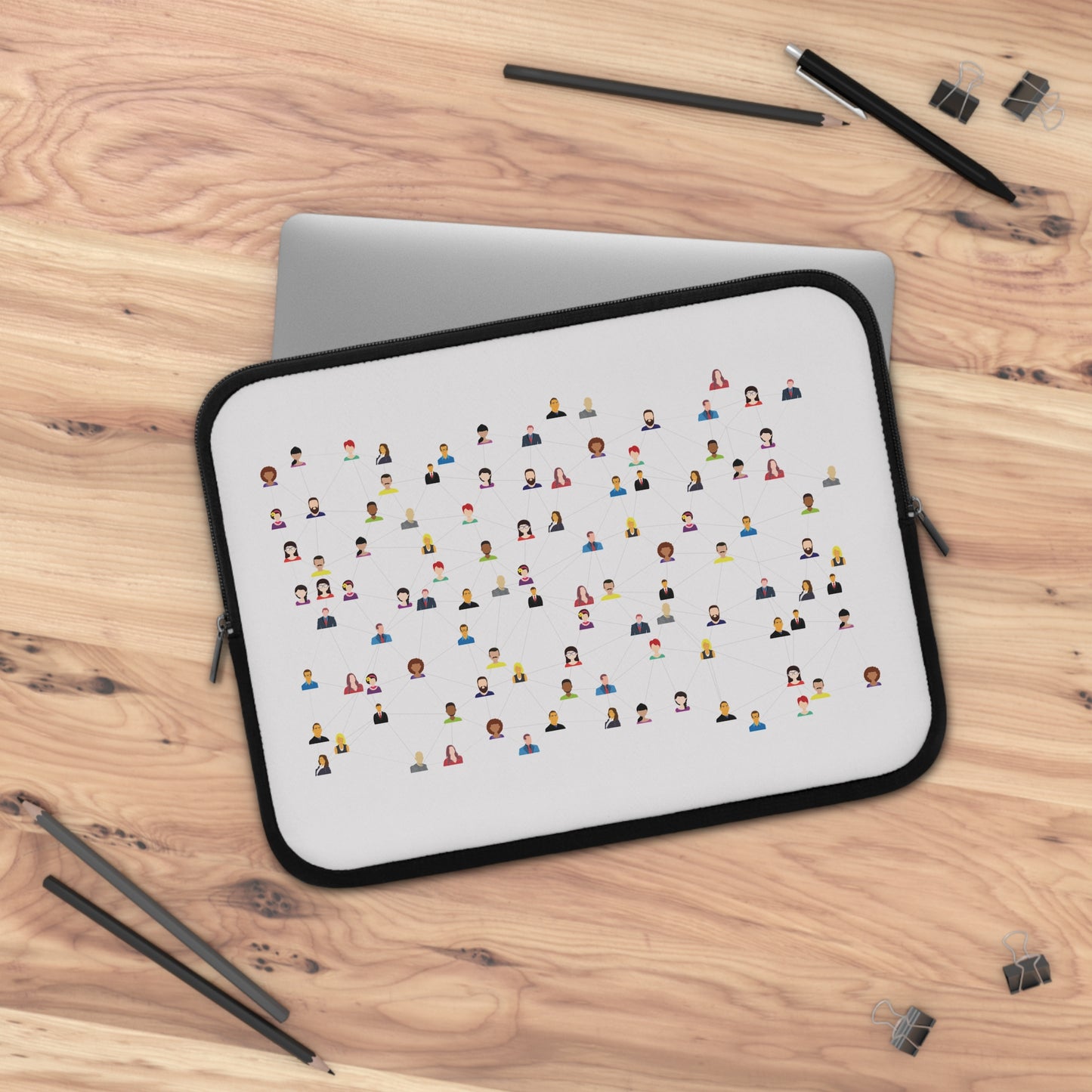 Social Media Vibes Laptop Sleeve | Creative Digital Lifestyle Protective Case