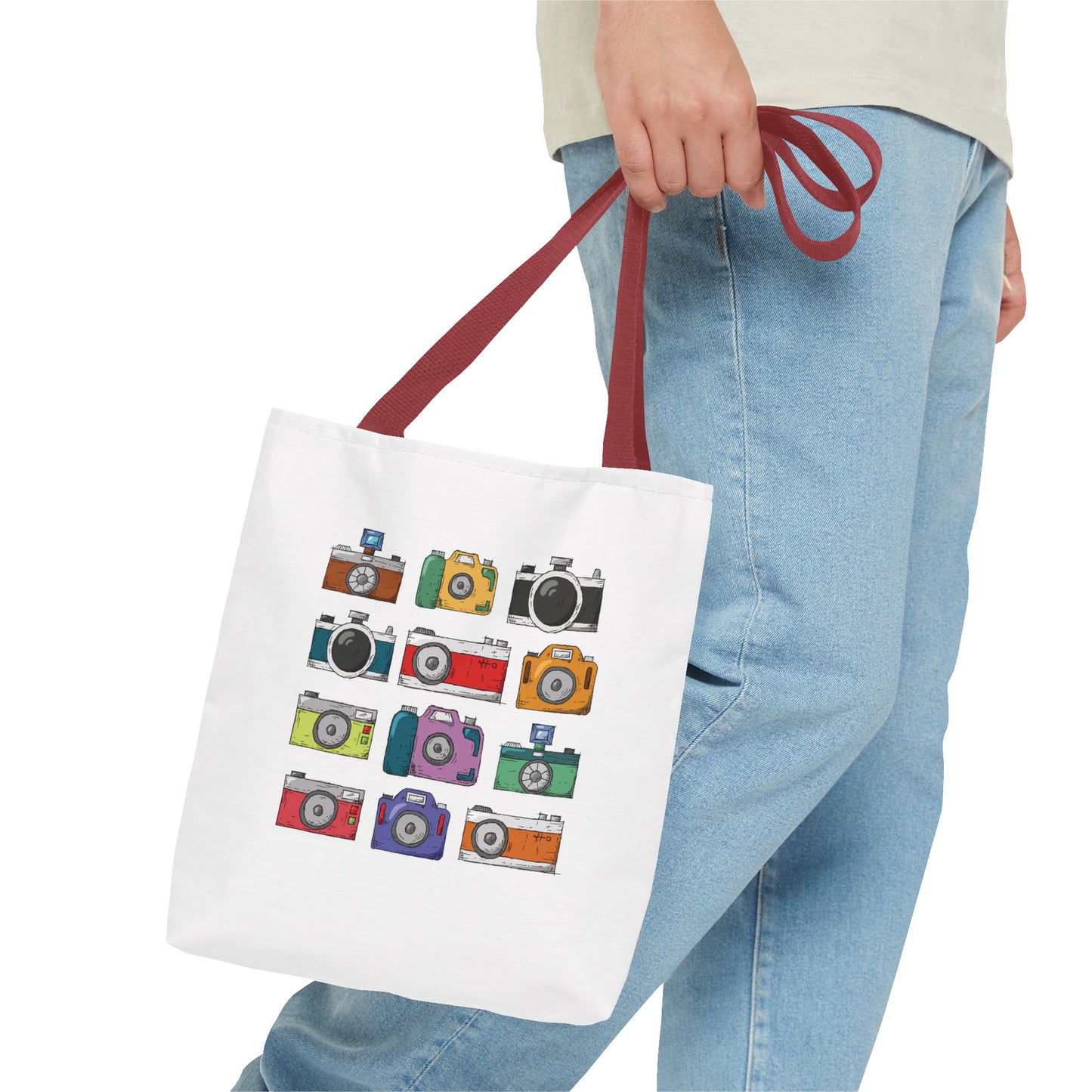 Retro Camera Vibes | Vintage Camera Tote Bag for Art Lovers
