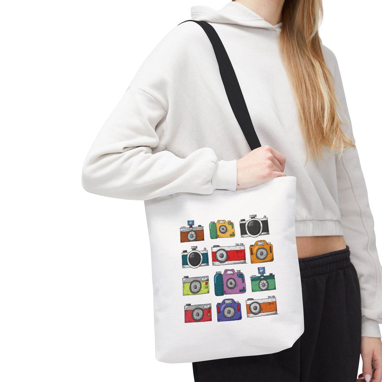 Retro Camera Vibes | Vintage Camera Tote Bag for Art Lovers