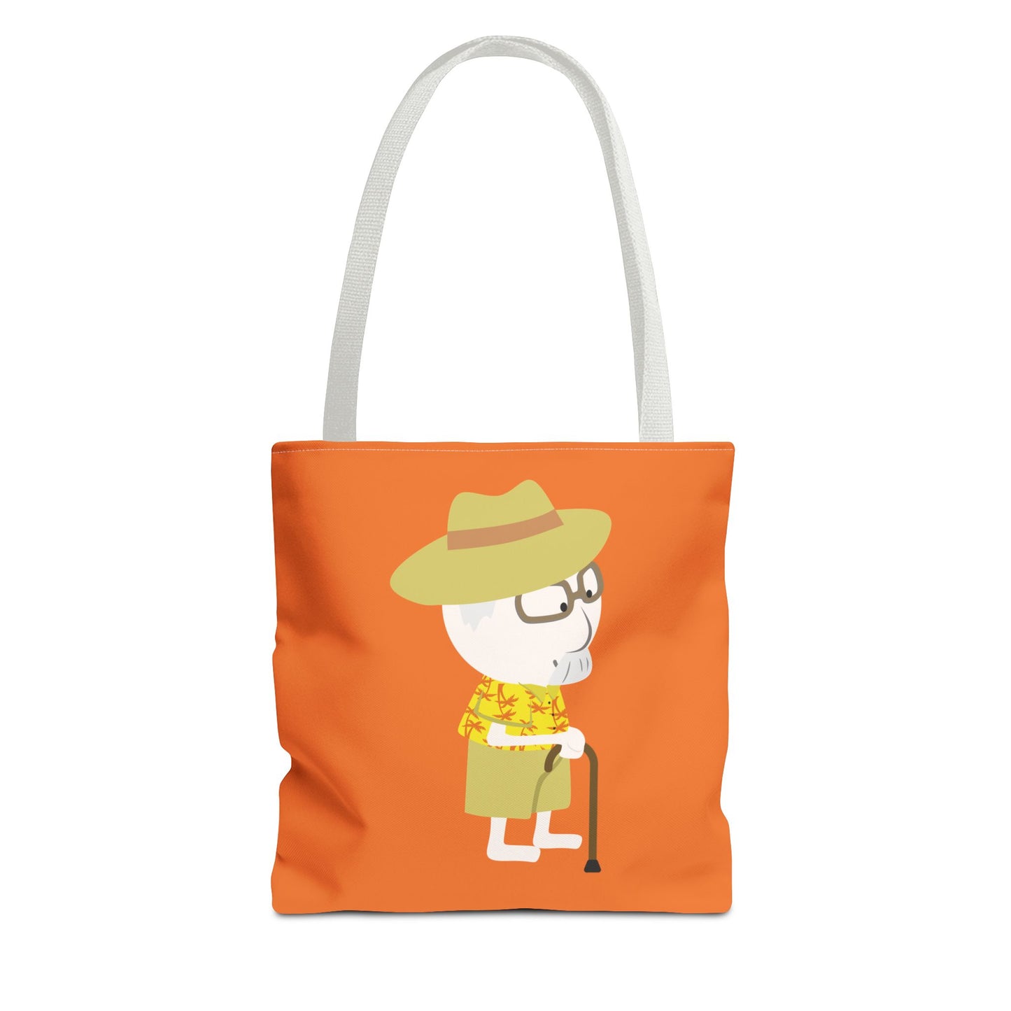 Minimalist Tote Bag | Grandpa with Cane | Artful & Whimsical
