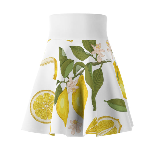 Bold Bloom All-Over Print Skater Skirt – Vibrant Women's Flare Mini Skirt
