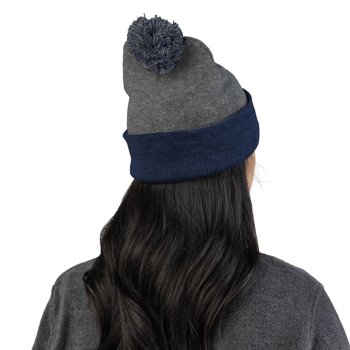Freedom Bike | Artistic Embroidered Pom-Pom Knit Cap