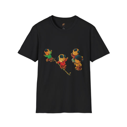 Unisex Softstyle Tee – "Cuop Co" | Vietnamese Traditional Flag-Stealing Game