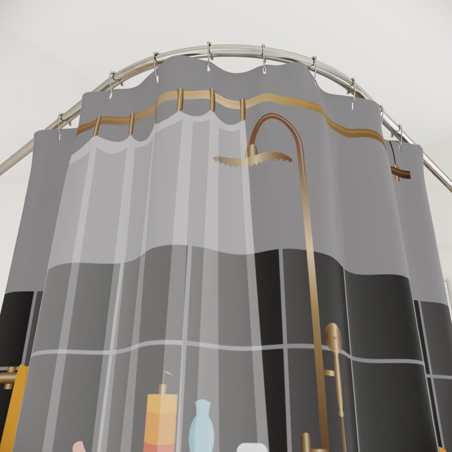 Artistic Shower Curtain | Girl in Bathtub | Elegant & Relaxing Bathroom Accent