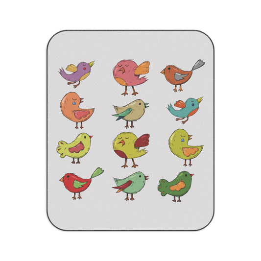 Hand Drawn Birds Delight | Picnic Blanket Full of Joy and Natural Vibes