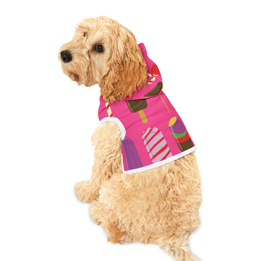 Sweet Treats for Your Pup | Pet Hoodie with Ice Cream & Candy Print