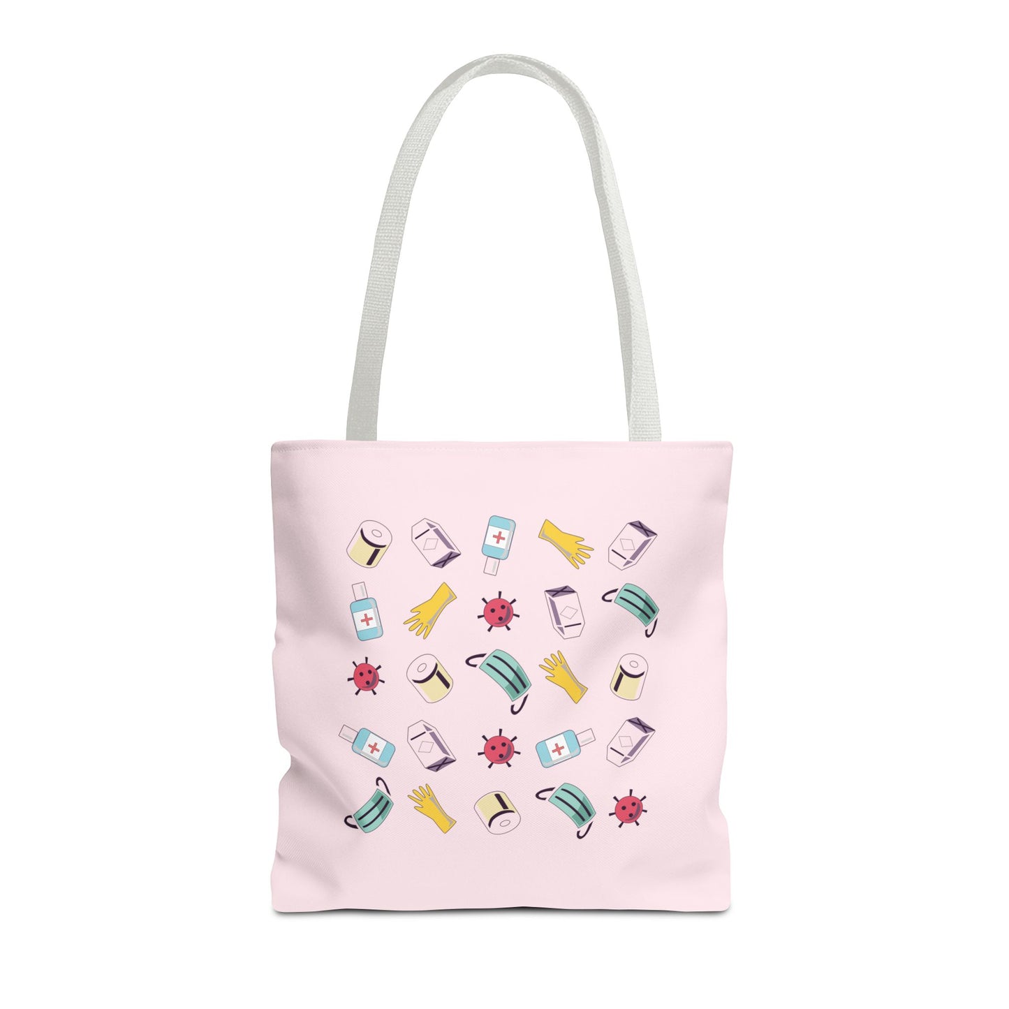 Covid Plan Concept | Artistic Tote Bag with Modern Pandemic-Inspired Design