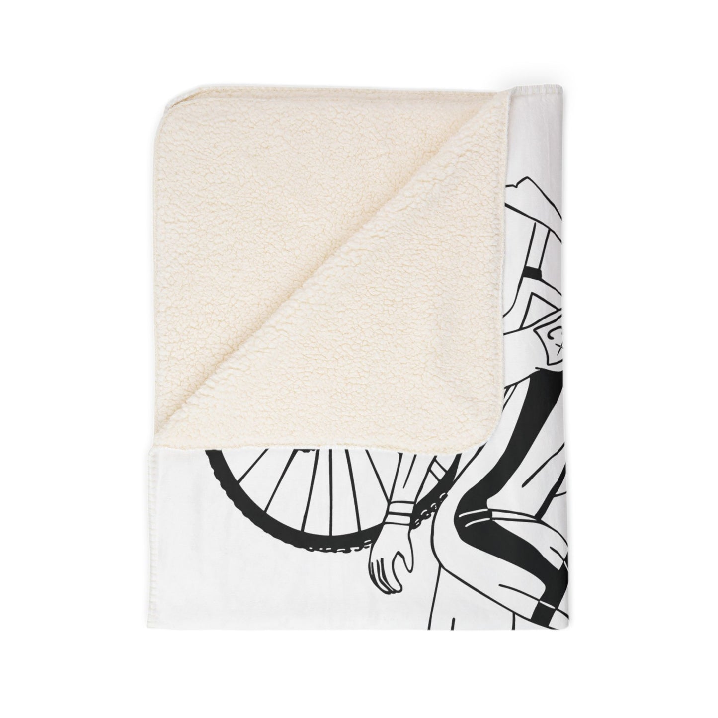 Cyclist Sherpa Blanket | Smooth Ride, Cozy Vibe