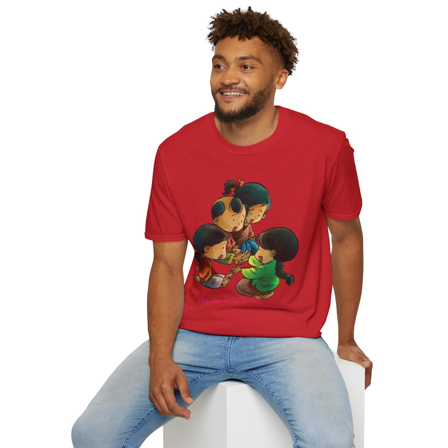Unisex Softstyle Tee | "Na Nu Na Nong" | Vietnamese Childhood Game Shirt