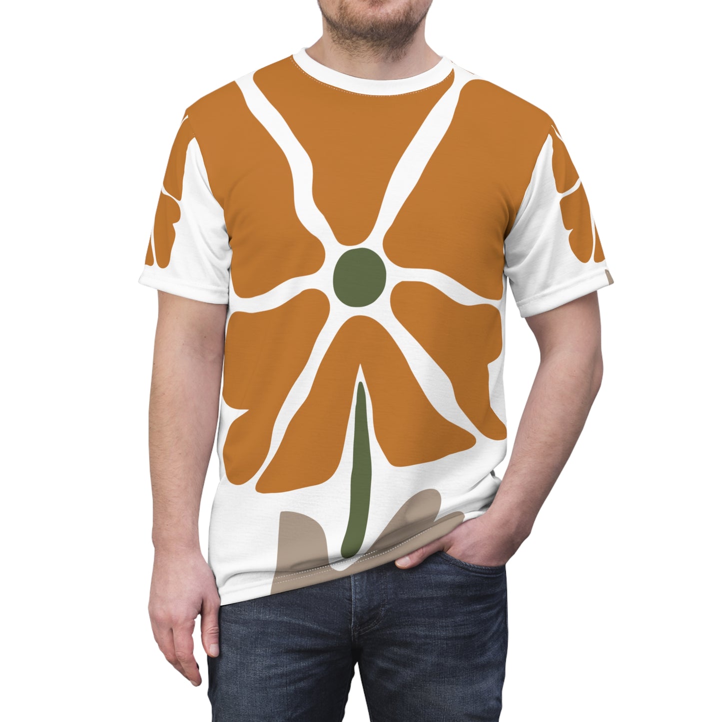 “Floral Whisper” Unisex Tee | Minimal Art in Motion