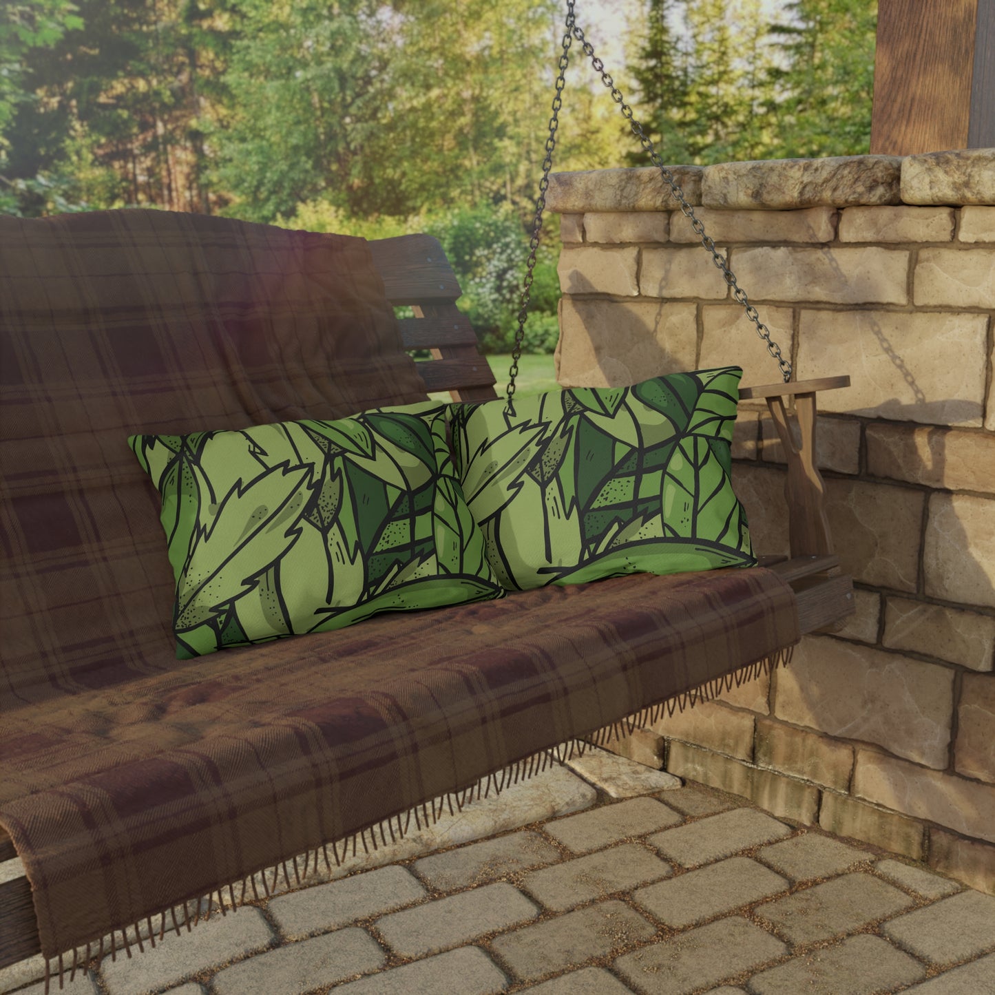 Outdoor Decorative Pillow | Autumn Leaf Glow – Cozy Fall Vibes