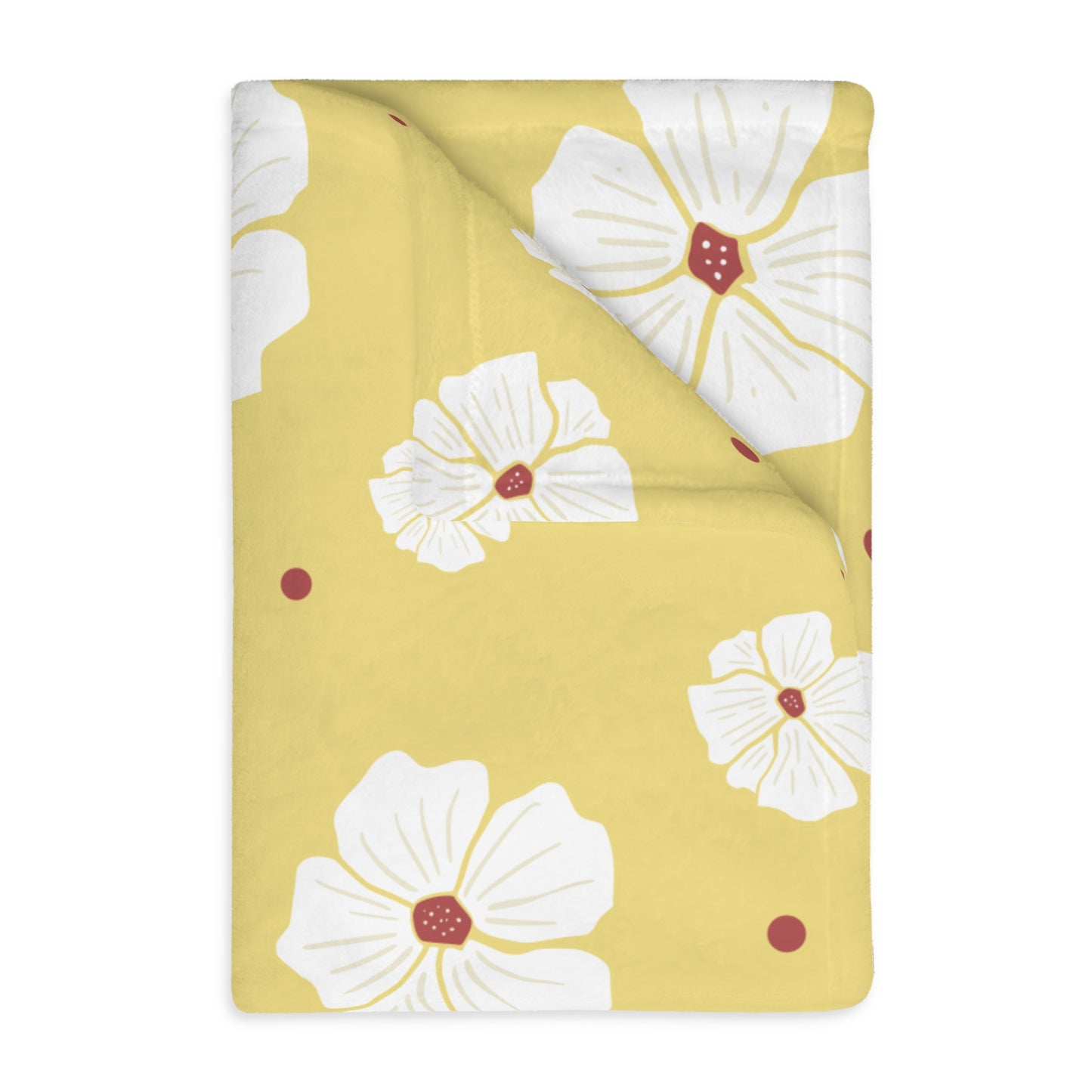 Luxury Bloom Velveteen Blanket | Double-Sided Floral Elegance