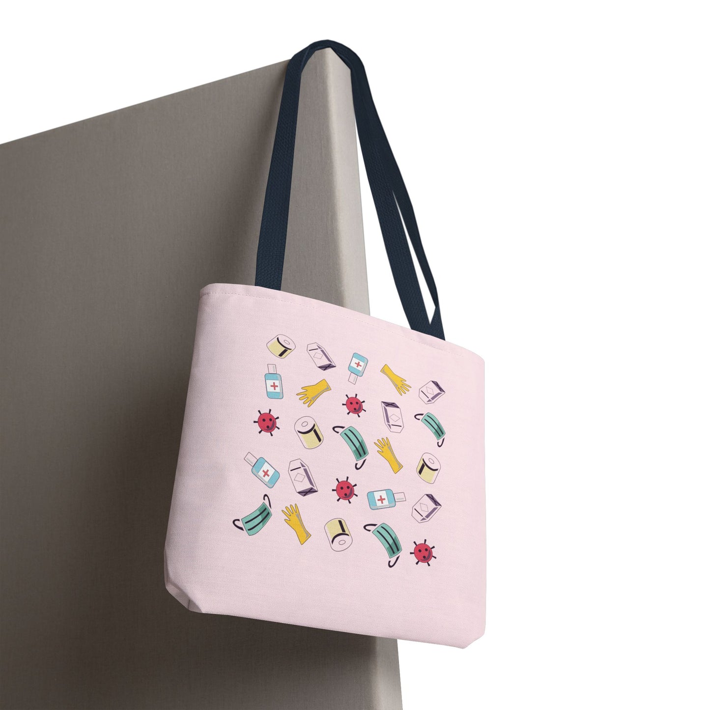Covid Plan Concept | Artistic Tote Bag with Modern Pandemic-Inspired Design