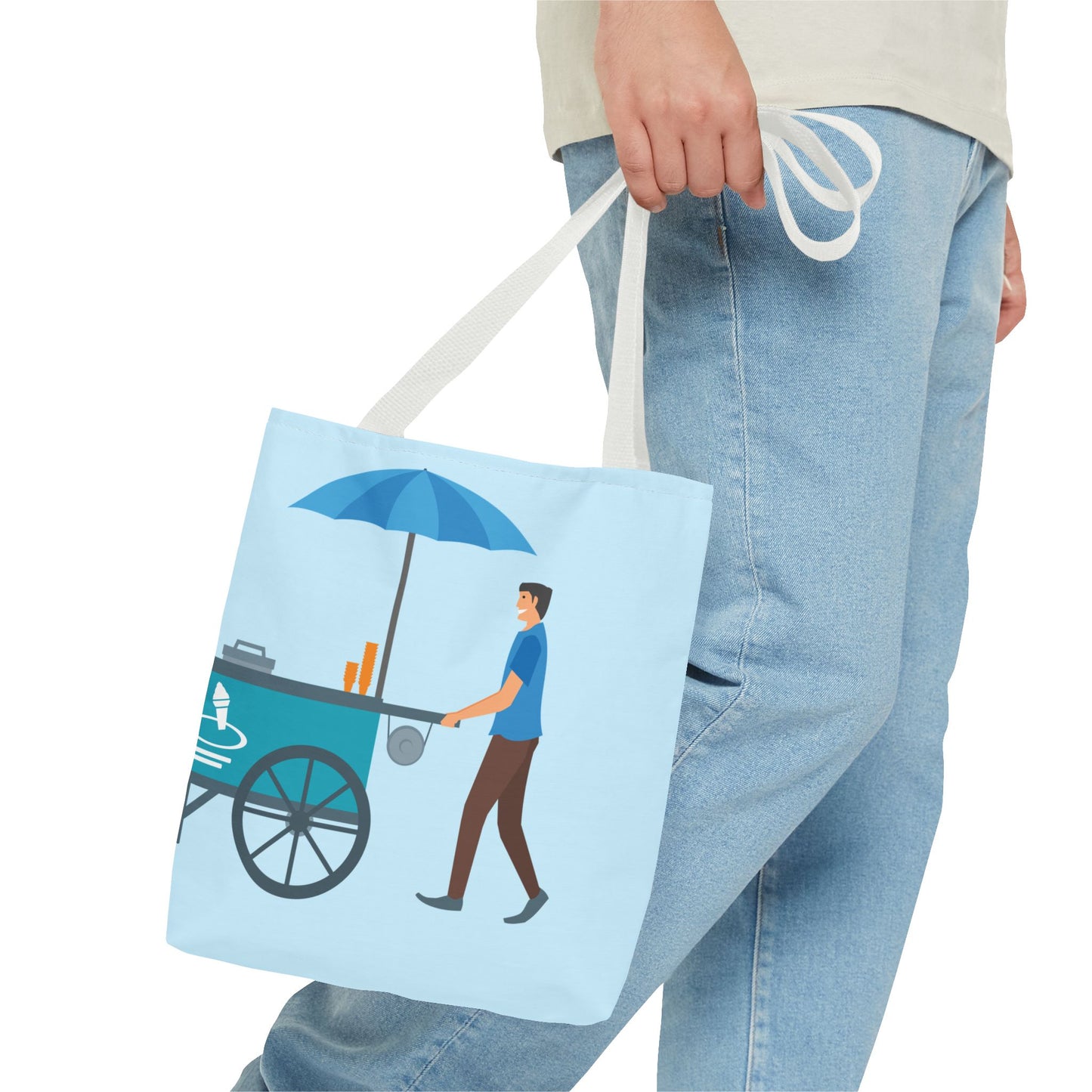 Sweet Ice Cream Ride | Fun Ice Cream Truck Tote Bag Full of Summer Vibes