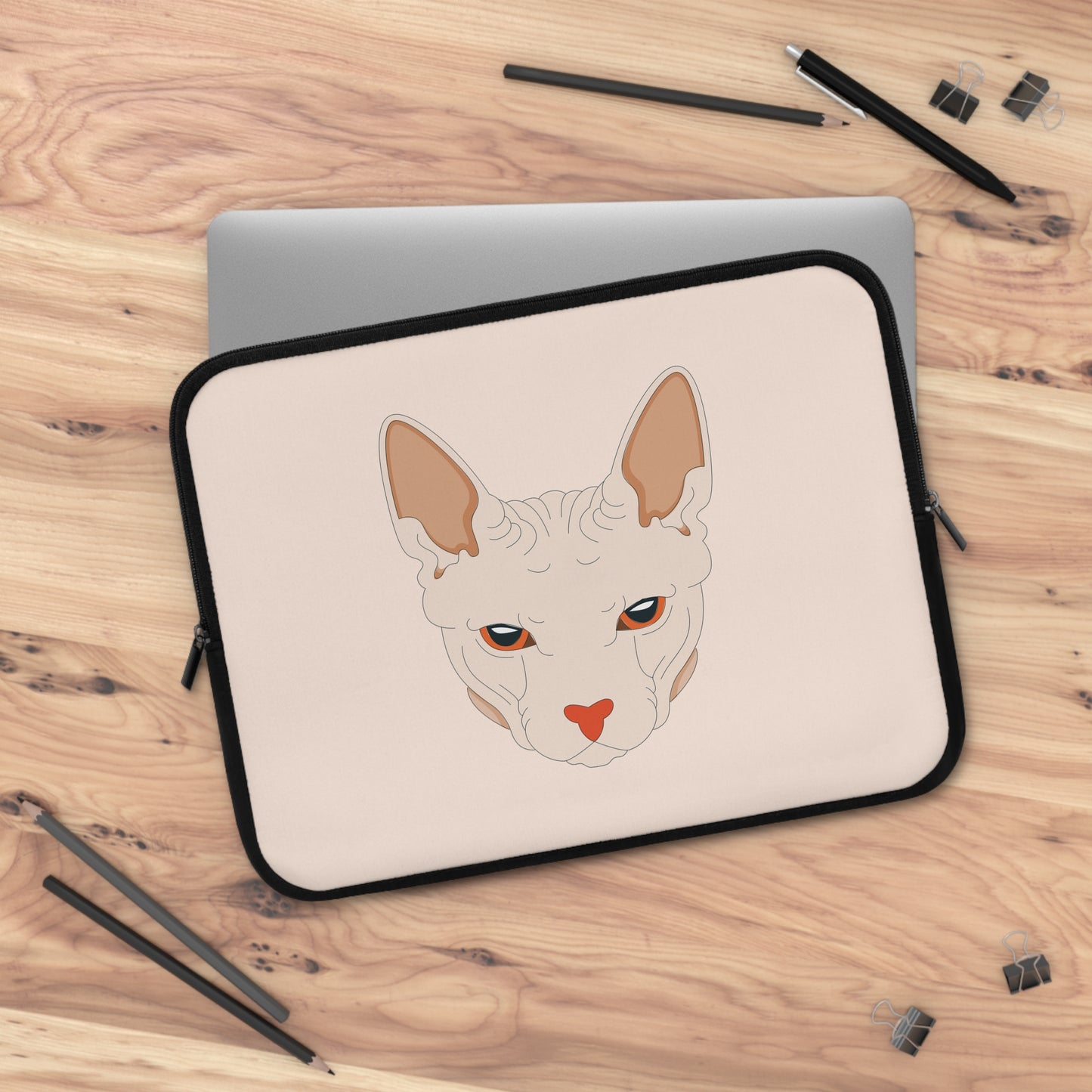 Weird Cat Mood | Quirky Cat Laptop Sleeve